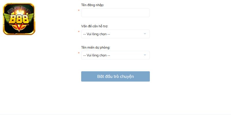 Liên hệ live chat trên trang chủ trực tuyến